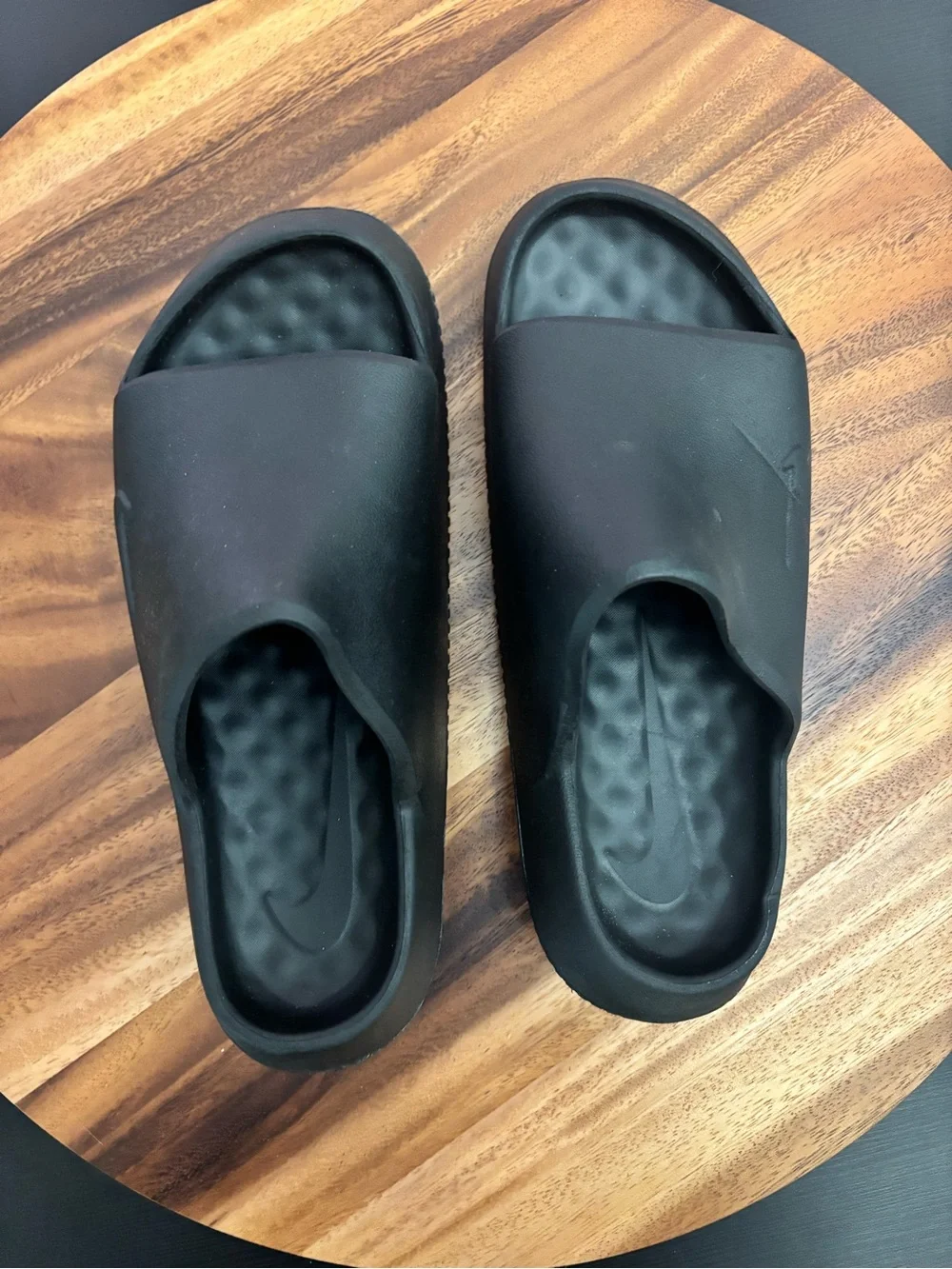 Nike Calm 2.0 Black Slides Youth 6